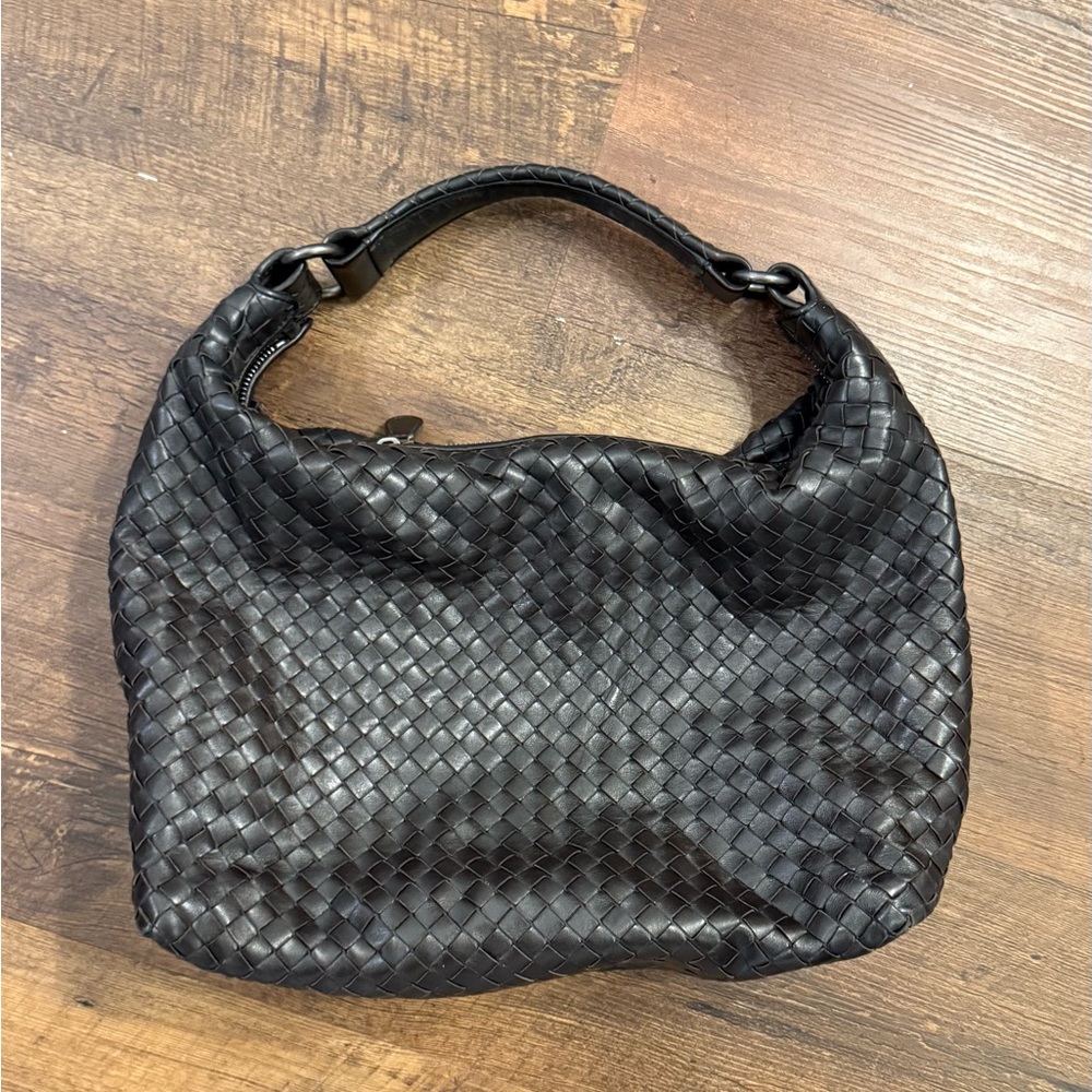 EUC Bottega Veneta Intrecciato Sloane Style Hobo Bag in Brown - Picture 3 of 13